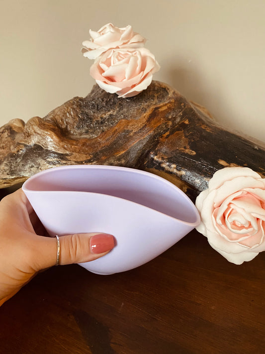 Purple flexible bowl