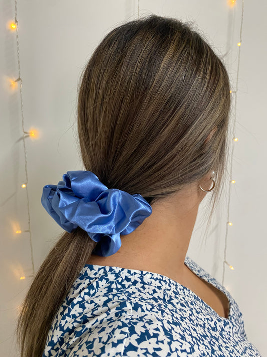 Royal blue scrunchie