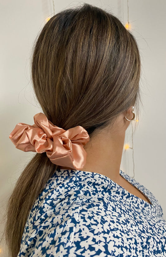 Peach scrunchies